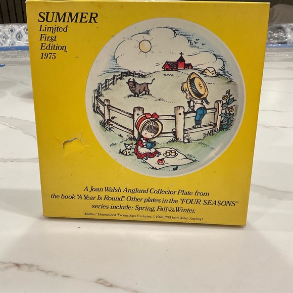 4 Seasons Limited 1st Edition Joan Walsh Anglund Collectors Plates - Picture 8 of 16